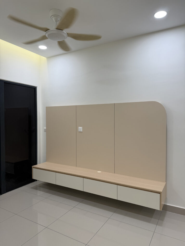 TV console cabinet at M Luna Residensi Kepong