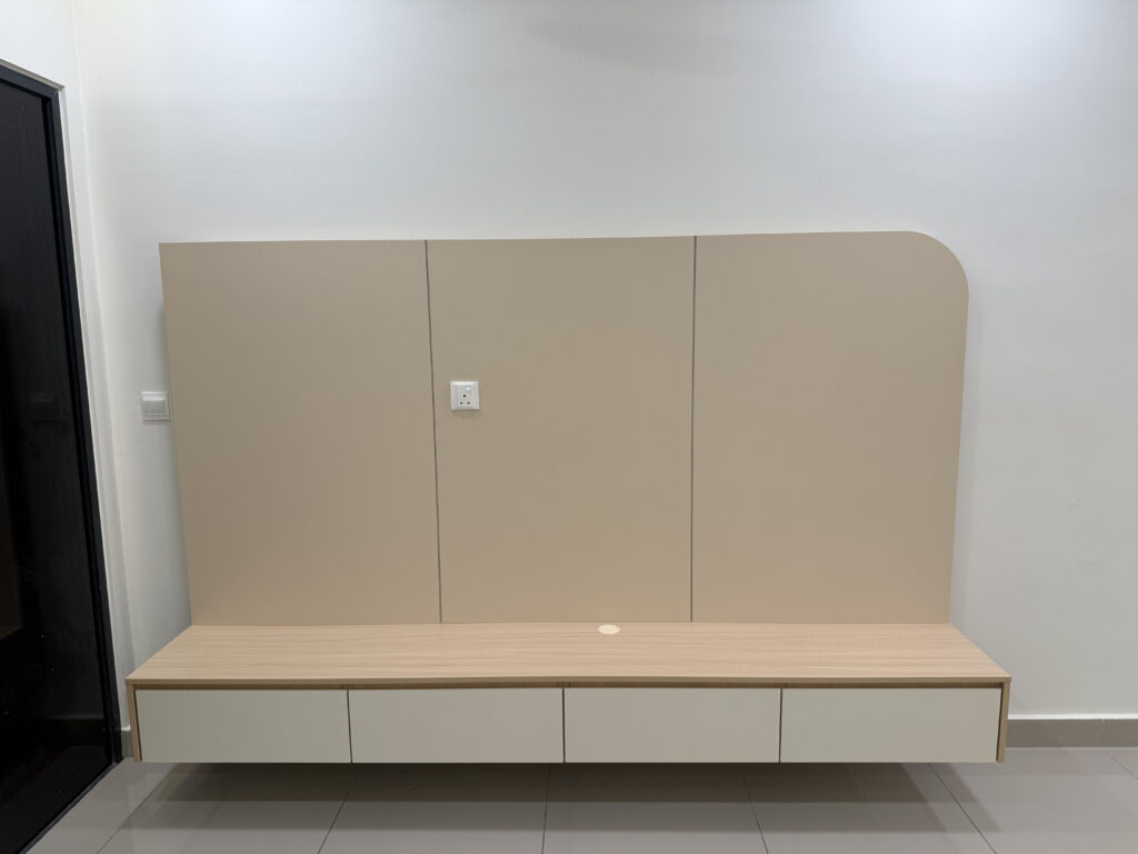 modern TV cabinet design for condominium